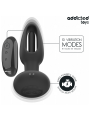 Plug anal avec languette vibrante et télécommande