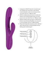 Apolo, vibromasseur multifonction rechargeable (7 modes de vibration) avec languette oscillante (violet)