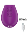 Apolo, vibromasseur multifonction rechargeable (7 modes de vibration) avec languette oscillante (violet)