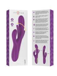 Apolo, vibromasseur multifonction rechargeable (7 modes de vibration) avec languette oscillante (violet)