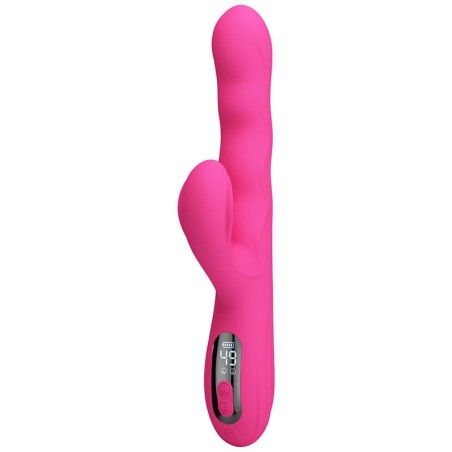 Winters, vibromasseur lapin multifonction avec écran LED (rose)