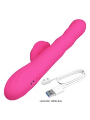 Winters, vibromasseur lapin multifonction avec écran LED (rose)