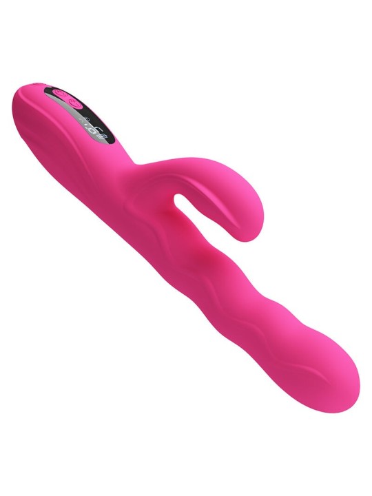 Winters, vibromasseur lapin multifonction avec écran LED (rose)