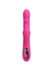 Winters, vibromasseur lapin multifonction avec écran LED (rose)
