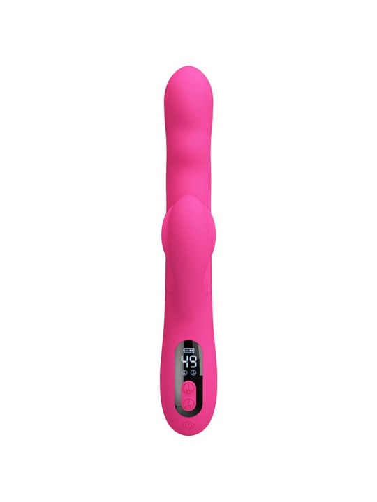 Winters, vibromasseur lapin multifonction avec écran LED (rose)
