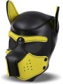 Masque Chien Néoprene Noir Jaune M