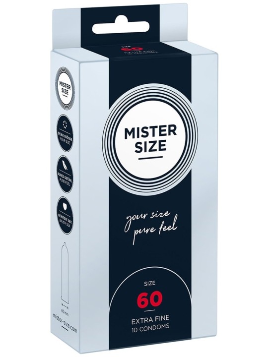 Préservatifs Mister Size 60mm x10