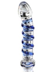 Gode en verre G-Spot Gemstone 17 x 3.7cm