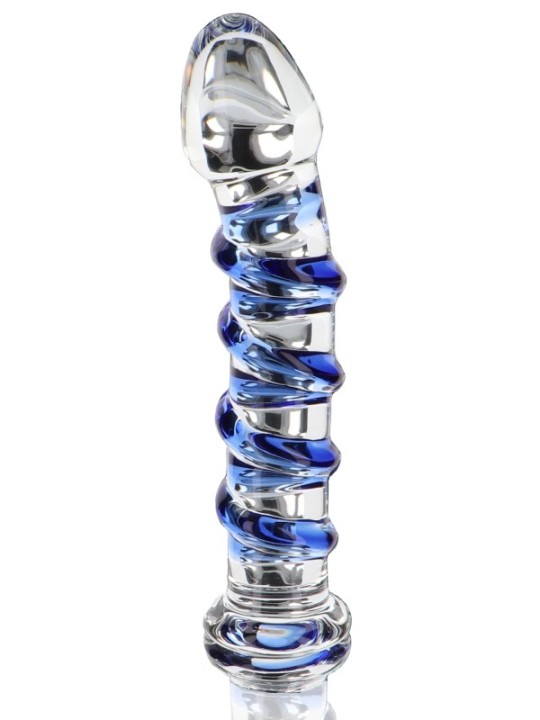 Gode en verre G-Spot Gemstone 17 x 3.7cm