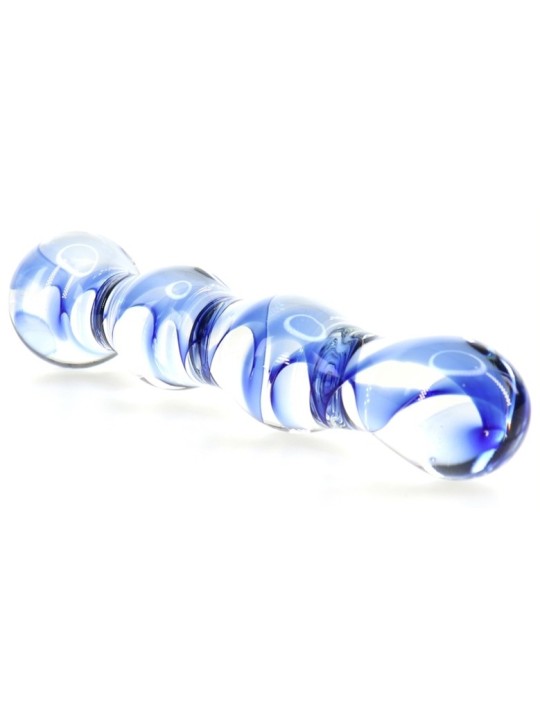 Gode en verre Screw Beads 17 x 3.5cm