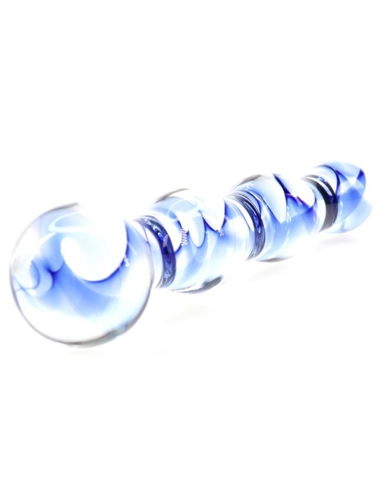 Gode en verre Screw Beads 17 x 3.5cm