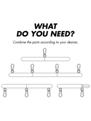 fetish submissive bondage - barre d'écartement réglable 4 pièces