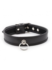 collier bdsm anneau noir latetobed