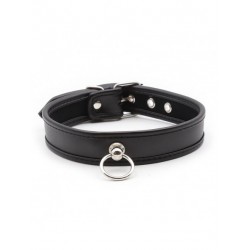 collier bdsm anneau noir latetobed