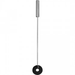 Tapette cuir rond noir Shots