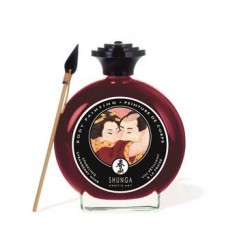 peinture corporelle shunga fraise et champagne