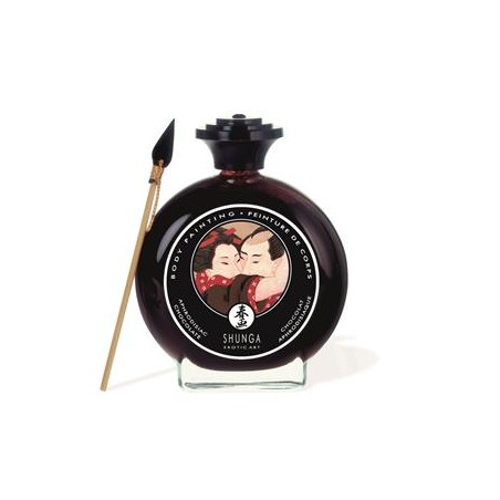peinture corporelle shunga chocolat