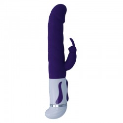 Vibro rabbit tournant bobbler lila