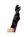 gants noir et court en satin leg avenue