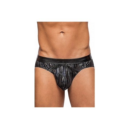 Tanga Homme rayures noir M Male Power