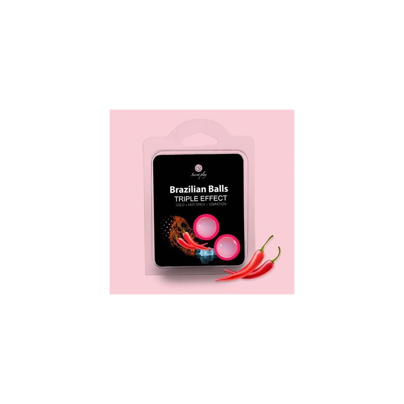 2 boules bresilliennes triple Effet (Chaud, Froid et Vibration)