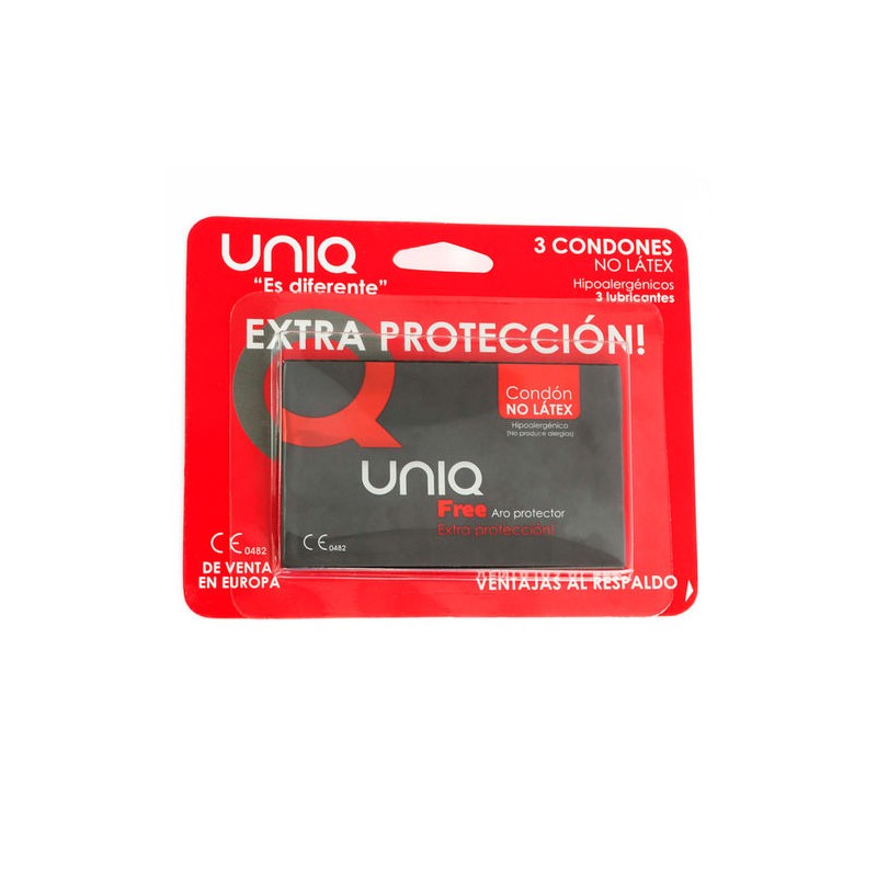 préservatif sans latex 3 u. anneau protecteur uniq