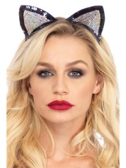 oreilles de chat -sequin à paillettes leg avenue