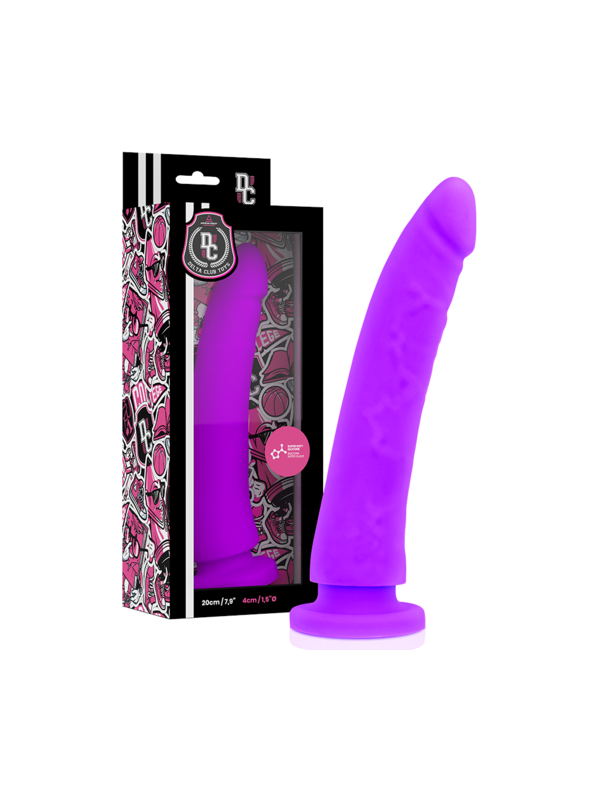 gode silicone lila 20x4cm Delta club