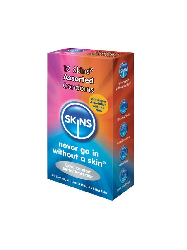 skins preservatifs naturel formes variés 12 uds
