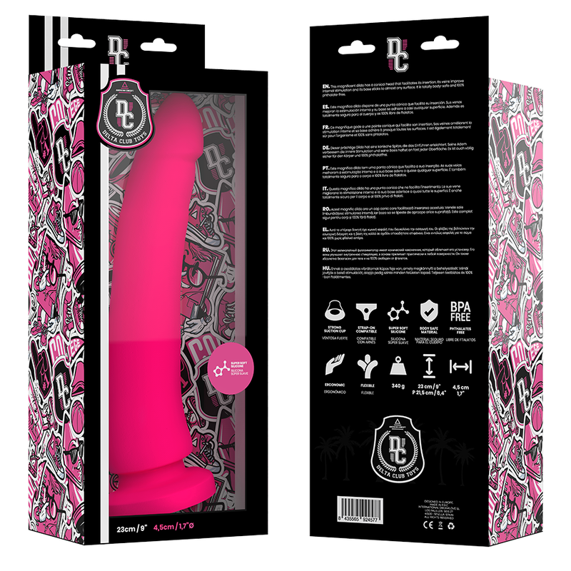 gode silicone rose 23x4,5cm delta club